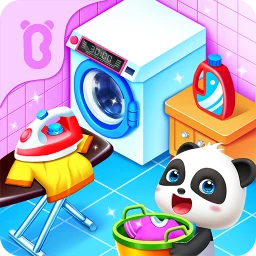 Baby Panda Happy Clean 아이콘